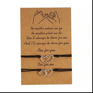 I'll Always there for you hearts 2 Bracelets